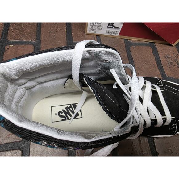 Vans SK8-Hi Men Size 10.5 Womens Size 12 Trippy Drip Skull Casual Shoes - Picture 8 of 8